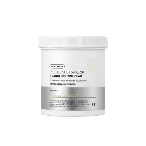 VT Cosmetics REEDLE SHOT SYNERGY SPARKLING TONER PAD (80EA)200ML
